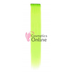 Extensie de par suvita dubla dreapta Vigurous de 50 cm cu 2 clipsuri SUV203 - Galben Neon 